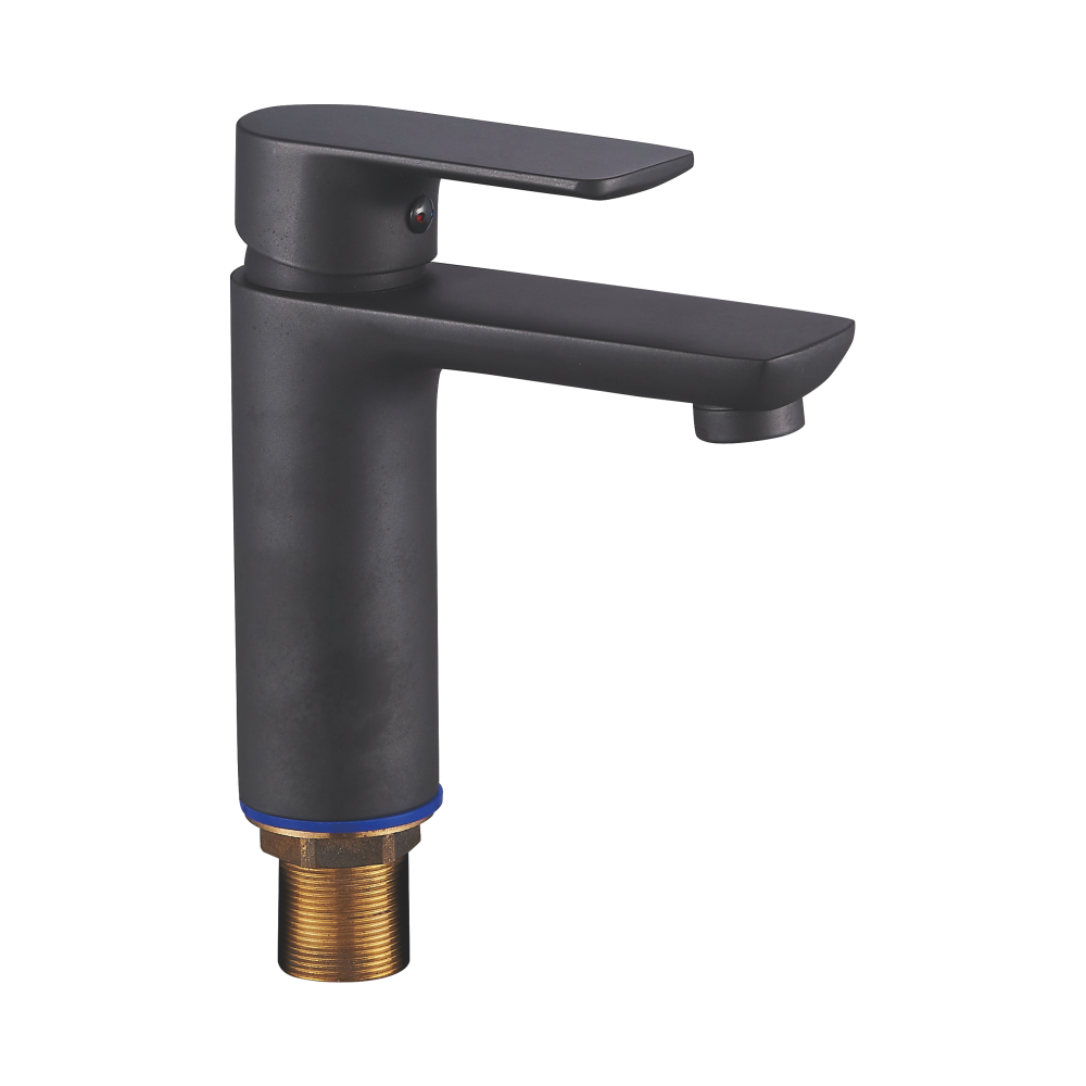 Sort enkelthuls armatur til håndvask