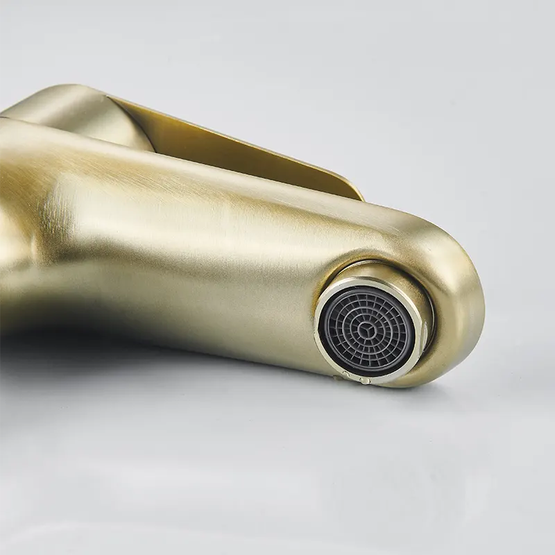 Brushed Gold Basin Faucet