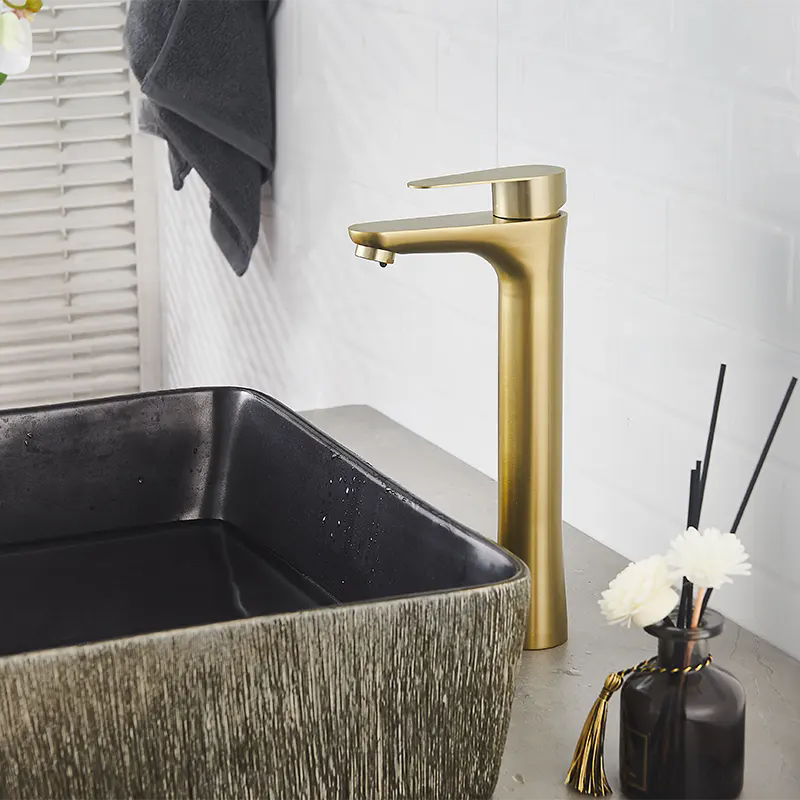 Brushed Gold Bathroom Tap