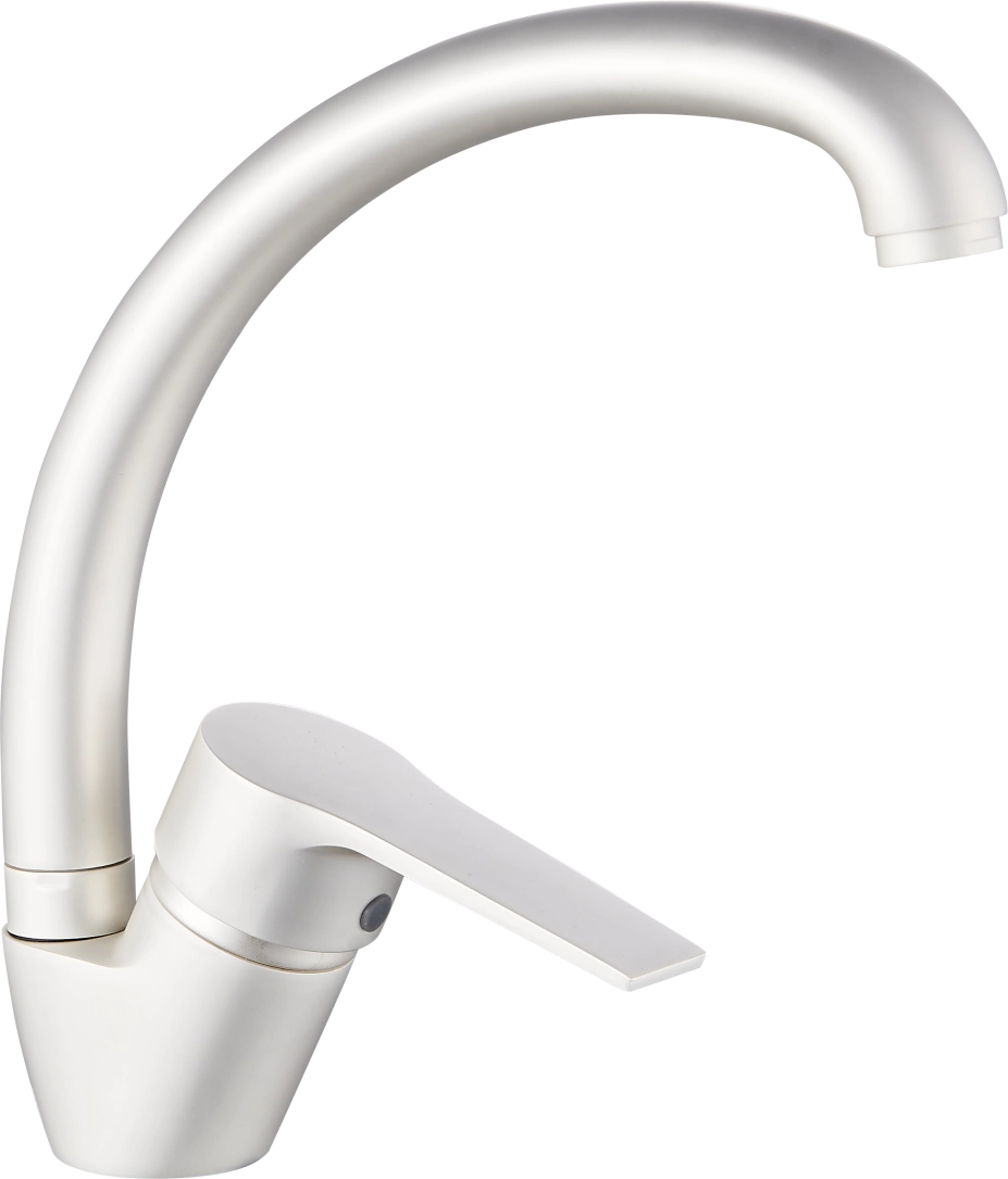 Mat hvid kommerciel køkkenarmatur