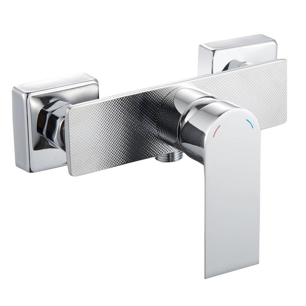 Vægmonteret brusearmatur med dobbelt kontrol